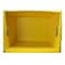 Flipside Corrugated Postal Storage Tote, 18-1/4 in L x 13-1/4 in W x 11-3/5 in H, Yellow, Plastic, 4 PK 40142 - alternate 2